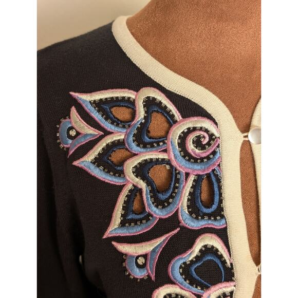 bob mackie wearable art Cardigan - Picture 3 of 8